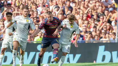 Genoa-Frosinone 1-1, a segno Kvernadze e Vasquez