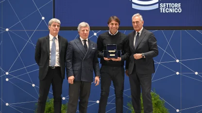 Commento Presidente Simonelli su Panchina d'Oro ad Antonio Conte