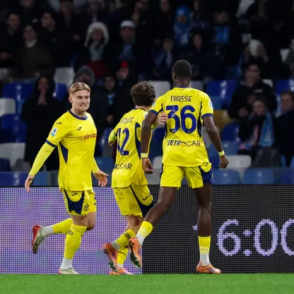 Le immagini di Napoli-Hellas Verona