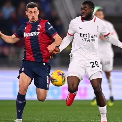 AC Milan and Bologna battle for the Coppa Italia