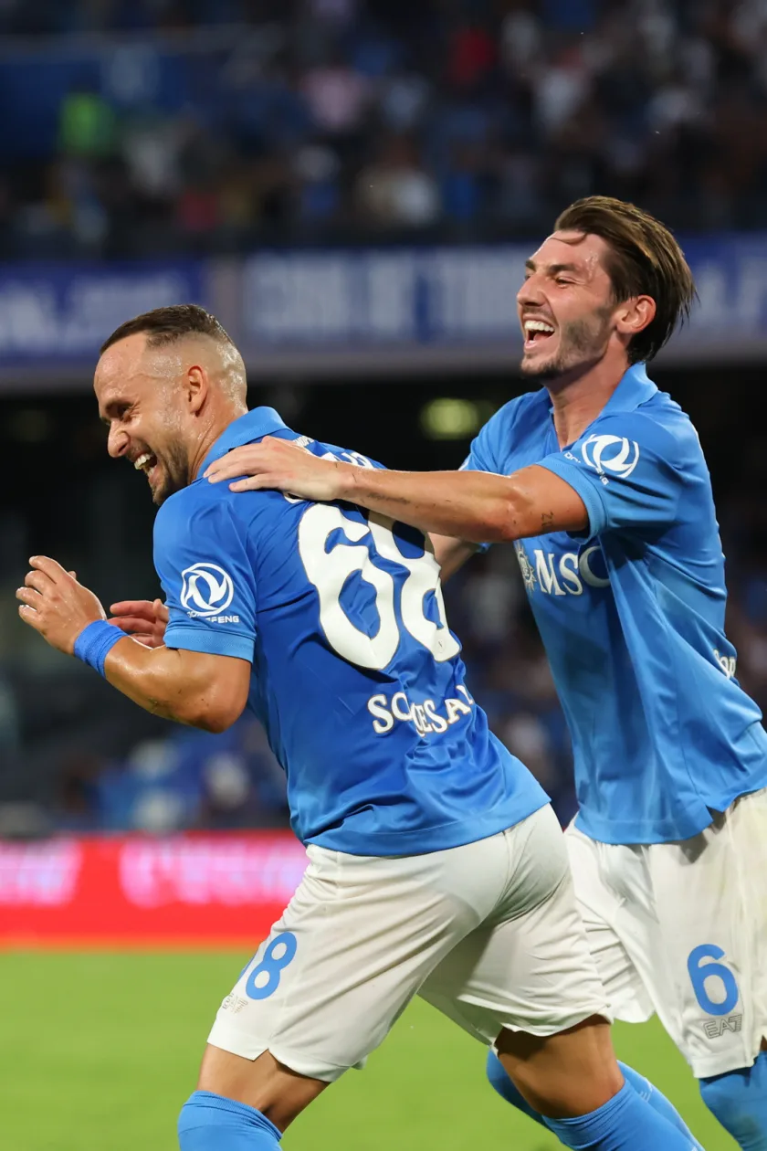 Napoli-Bologna 1-0, a segno Lobotka