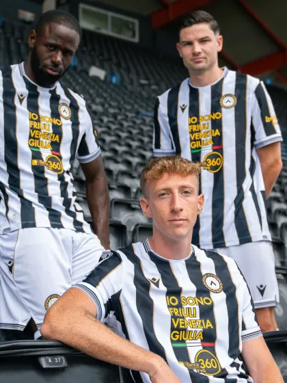 Il nuovo home kit 2026/27 dell'Udinese Calcio