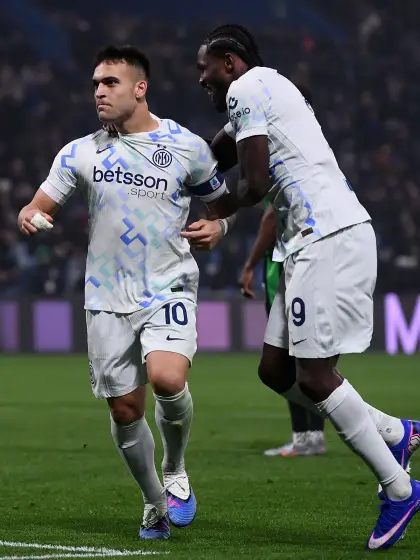 Cinque gol dell'Inter a Sassuolo