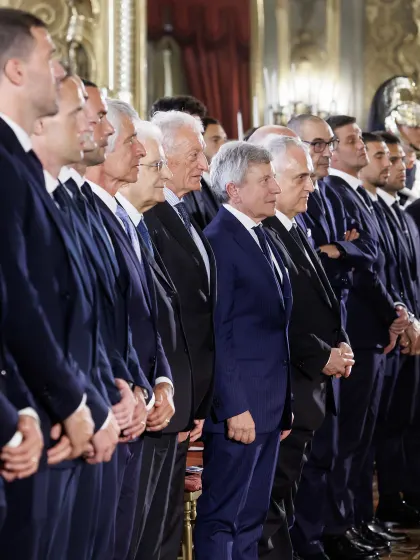 Il Presidente Mattarella riceve le squadre finaliste al Quirinale