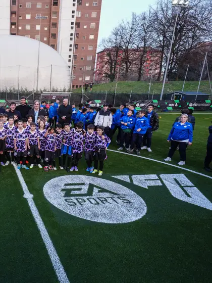 EA SPORTS FC AND LEGA CALCIO SERIE A LAUNCH COMMUNITY FOOTBALL PITCH IN MILAN AS PART OF THE FC FUTURES GRASSROOTS PROGRAMME